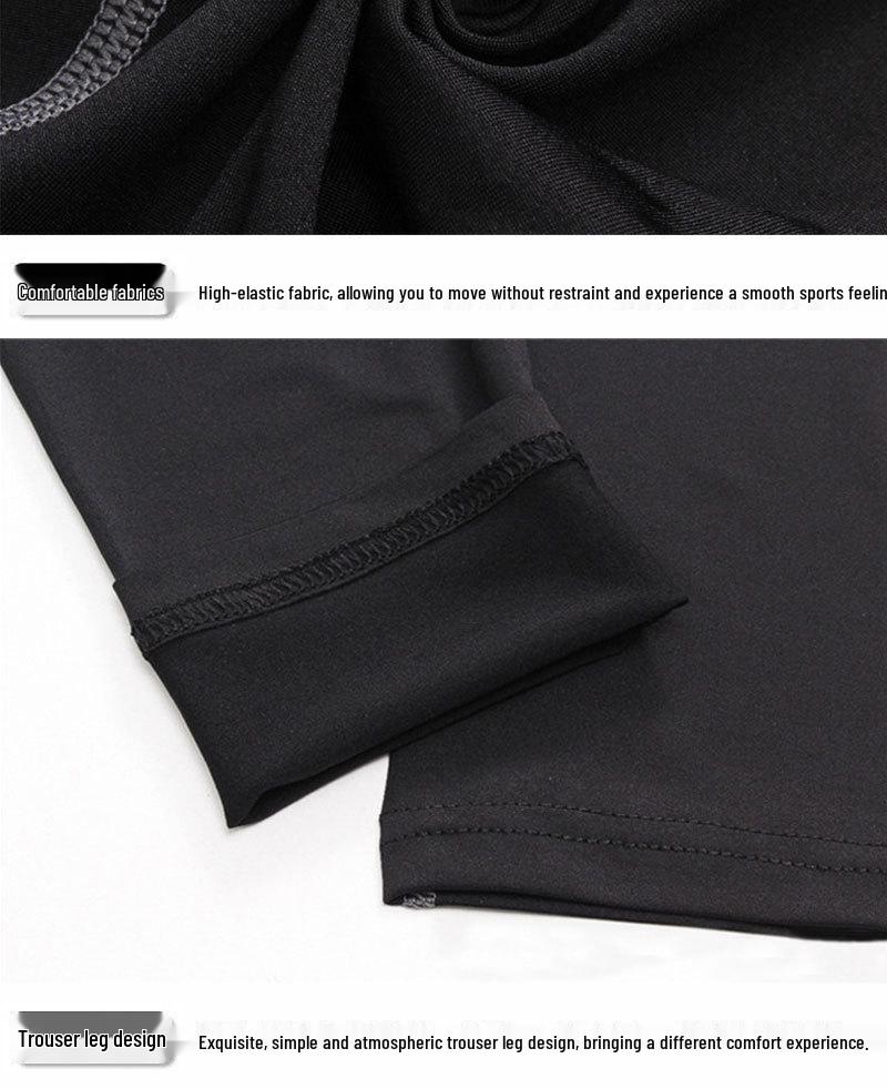 Men's Summer Tight Fitness Running and Swimming Capri Trunks