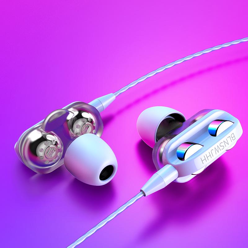 3.5mm Wired Headphones With Microphone 3.5 Plug In-ear Noise Cancelling Phone Earbuds Gamer Headset Cheap Hearing Aids HiFi 9D