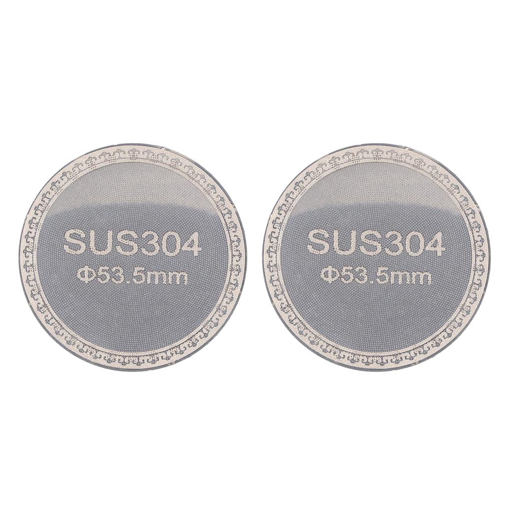 2pcs Puck Screen Reusable 1.2mm Thickness 304 Stainless Steel Double Layer Filter Screen for Portafilter Filter Basket