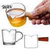 Кружка для кофе, питчер для молока с деревянной ручкой, мини-стеклянный кувшинчик для сливок, измерительный инструмент с делениями для эспрессо, маленькая миска для соуса, весы