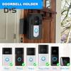 Держатель дверного звонка Опорный кронштейн Прочный несущий чехол от дождя Конструкция без сверления Простая установка Противоугонный кронштейн для видеодверного звонка