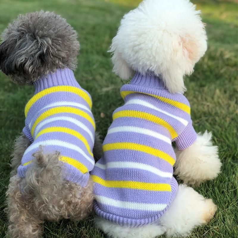 1 шт., одежда для собак чихуахуа, свитер для домашних животных, пальто для кошек, теплая водолазка, вязаный жилет, костюм плюшевого щенка