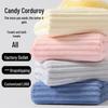 Coral Velvet Candy Corduroy Beach Towel - Soft, Absorbent, Breathable, Quick-Drying, and Durable