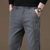 Мужские брюки в стиле Business Casual Осенний модный тренд Сшитые прямые узкие брюки