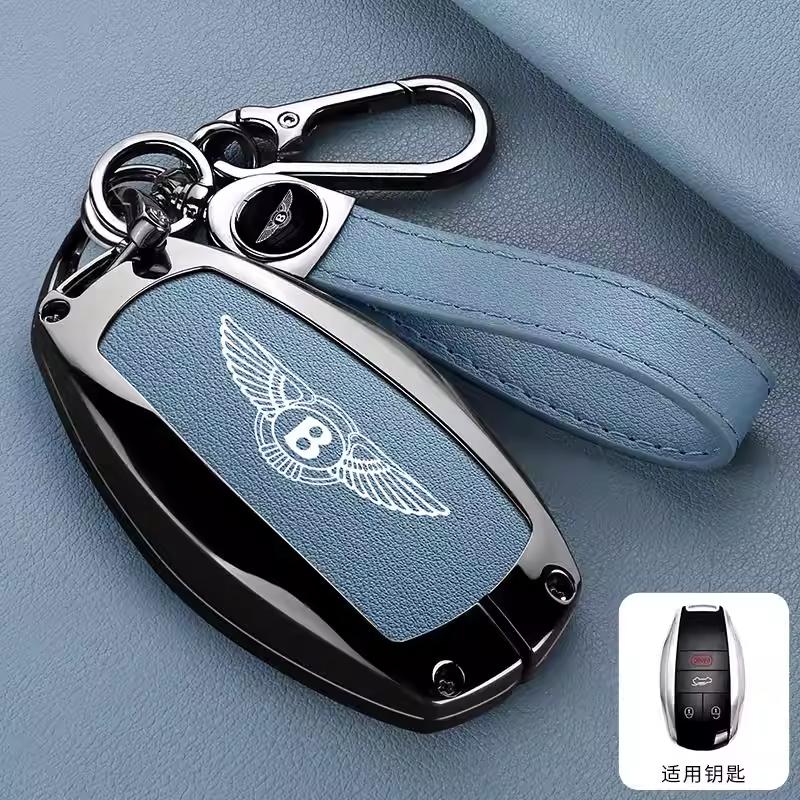 Для Нового Bentley Flying Spur Continental GT Bentayga Mulsanne Автомобильный ЛОГОТИП Чехол для Ключа Автомобиля Чехол для Умного Пульта Держатель для Ключей Сумка Чехол Зажим