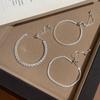 Sterling Geometric Bracelet Women Full Pave CZ Stones Four-Prong Setting Minimalist Elegant Stackable Jewelry