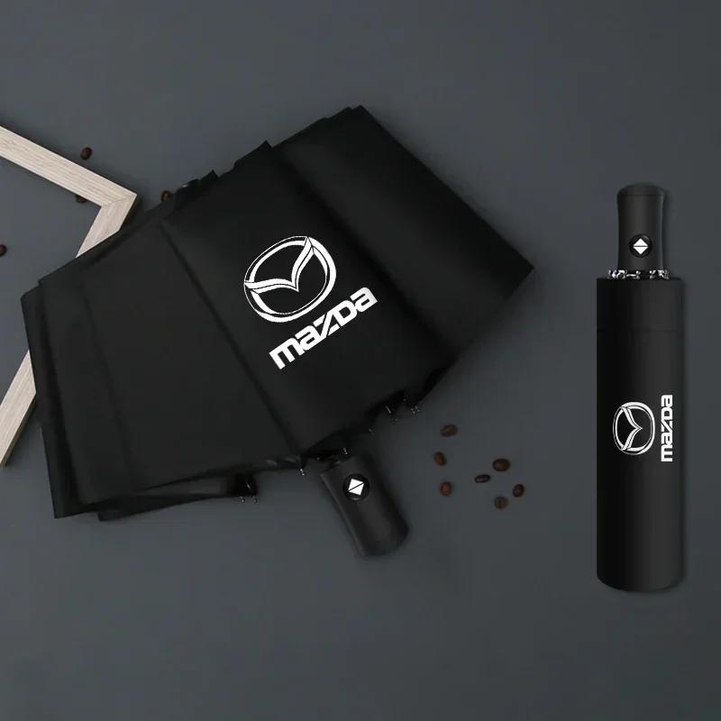 2025 Горячий Автоматический Складной Портативный Зонт Для Mazda ATENZA Axela 2 3 5 6 DJ BM BP GJ CX3 CX-5 CX5 CX 5 CX9 MX5 SKYACTIV