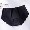 Бесшовное дышащее нижнее белье из ледяного шелка с средней посадкой, женские трусики, волнообразный эффект лифтинга бедер и контроля живота, сексуальные трусики-слипы