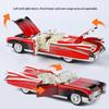 VEO2 1/24 Scale Cadillac Painted Version Alloy Car Model Simulation Sound and Light Door Can Be Opened Children's Gifts Boy Toys