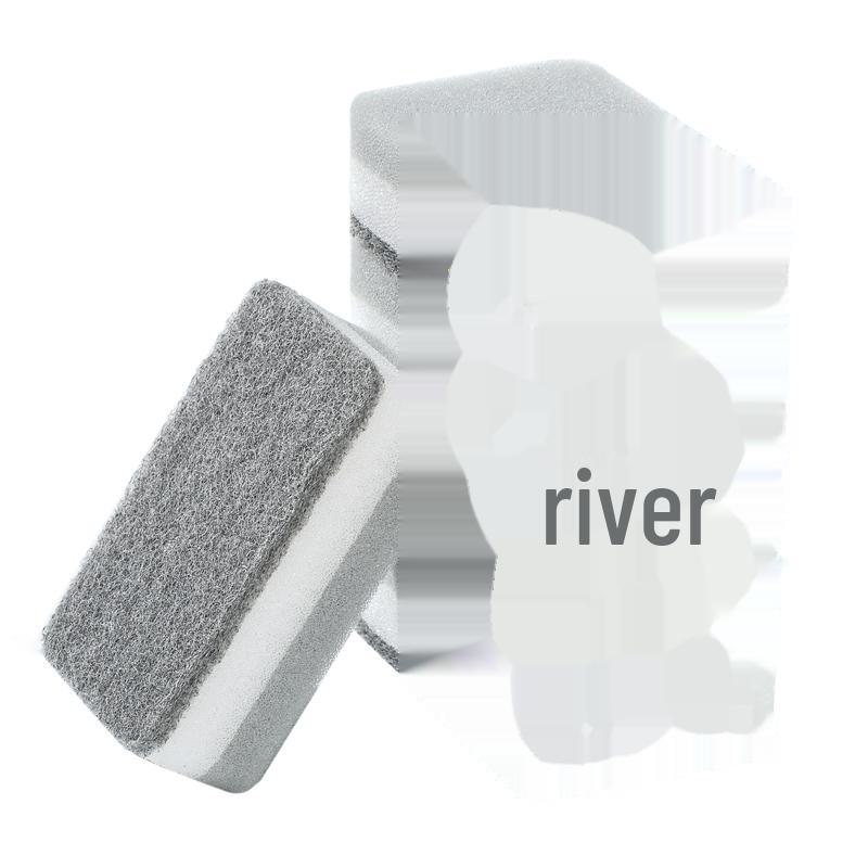 Double-Sided Durable Kitchen Sponge: Three-Layer Dish Scrubber for Pots and Bowls.