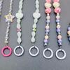 Подвесное украшение Кошелек Цепочка для ожерелья Универсальный шнурок для телефона Разноцветные бусины Ремешок для телефона Кукла