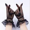 Летние УФ-защитные перчатки для вождения Lolita, сетчатые перчатки-рыбацкая сетка JK, кружевные перчатки на всю руку для девочек, модные кружевные перчатки, перчатки для косплея