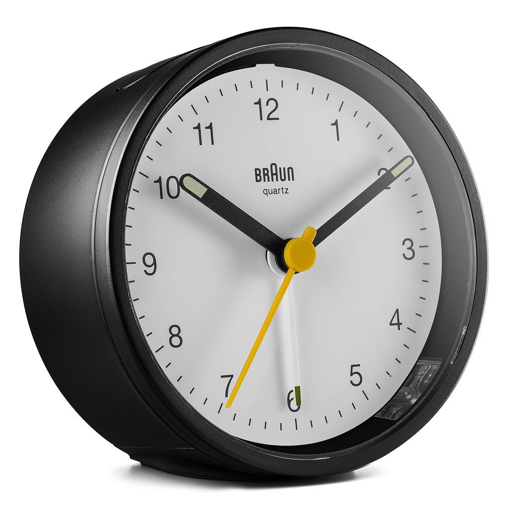 Braun Analog Alarm Clock BC12BW