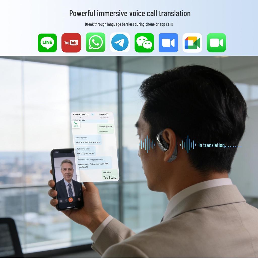 AI Bluetooth Cross-border Over-ear Wireless Earphones with Good Sound, Long Battery Life, and Translation Feature