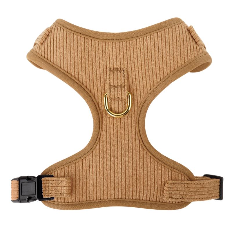 Front Clip Attaching Escape Proof Soft Corduroy Dog Harness for Small Dogs Medium Large Personalized logo Fast Shipping