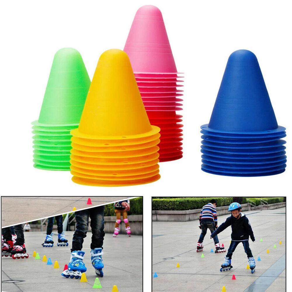 Skate Training Windproof Roller Skating Training Marker Skating Cone Sarking Cones Pile Cups