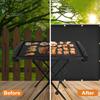 Heat Shield for Grill Fireproof Heat Insulation Cover BBQ Grill Mat Oil-proof Grill Wall Protector Fiberglass Balcony Privacy Screen Grill Pad for