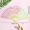 Vintage Silk Folding Hand Fan Chinese Japanese Bamboo Fans Craft Gifts Women Dance Performance Props Home Decoration Ornaments