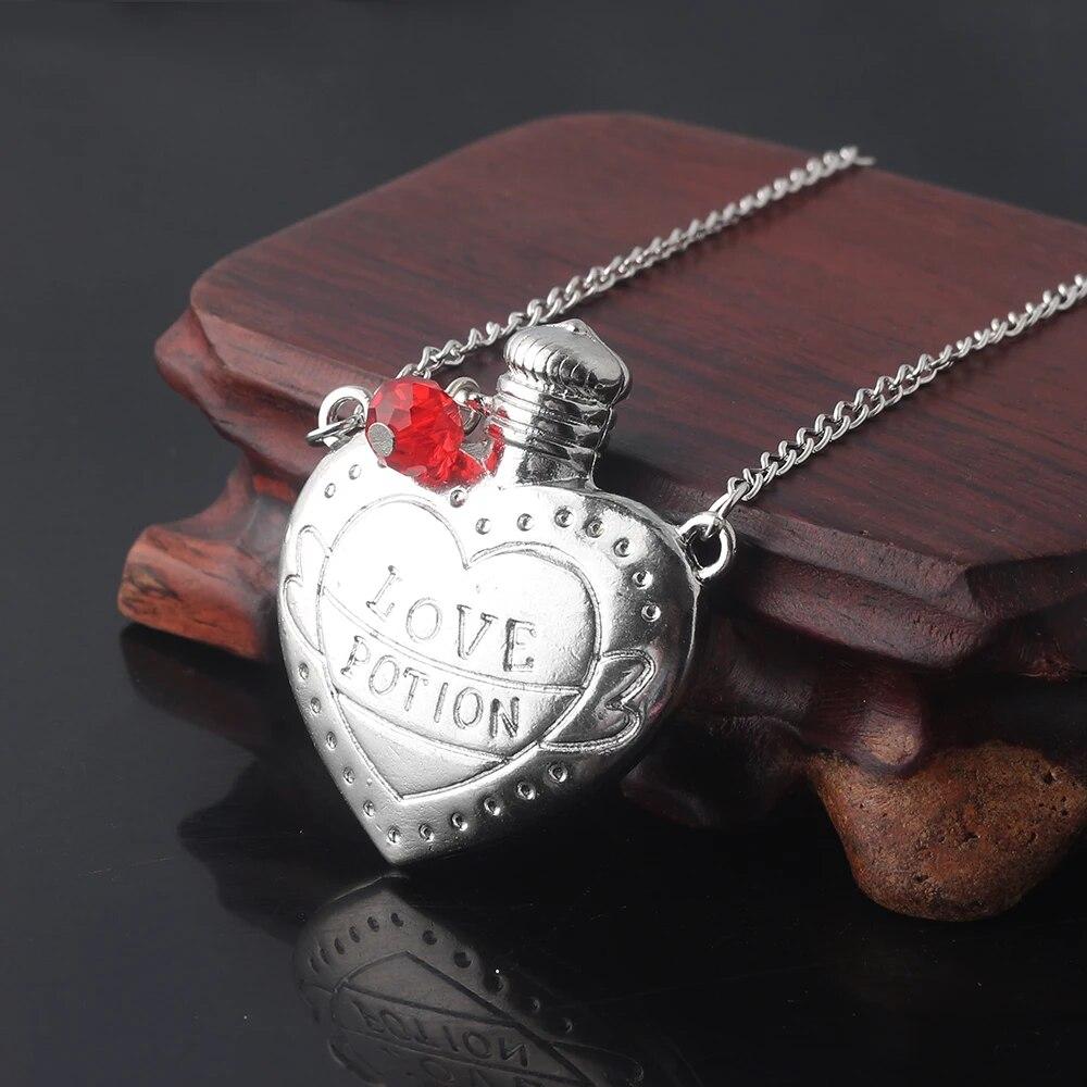Ins хип-хоп 3D розовое ожерелье в виде бутылки с сердечком, подвеска в виде бутылки с надписью «Любовь», ожерелья для женщин и девочек, модные украшения