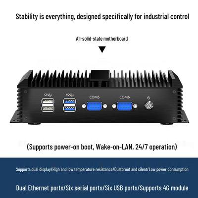 Высокотемпературный устойчивый безвентиляторный промышленный контроллер «все в одном» мини-ПК на базе Core i7 с пыленепроницаемой конструкцией