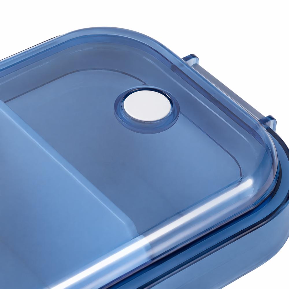 Removable Divider Lunch Storage Container 2 Compartment Refrigerator Storage Box For Travel