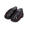 1pair Black Brown Ob11 Doll Shoes Pretend Play Dolls Uniform Shoes  For Penny
