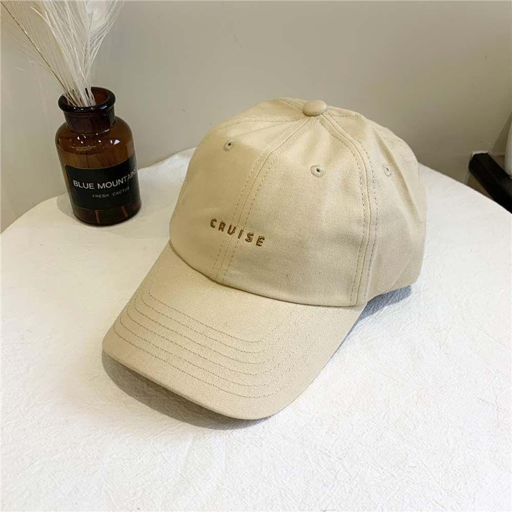 Wild Korean Simple Male Women Letter Sun Hat Baseball Cap Sport Caps Embroidery