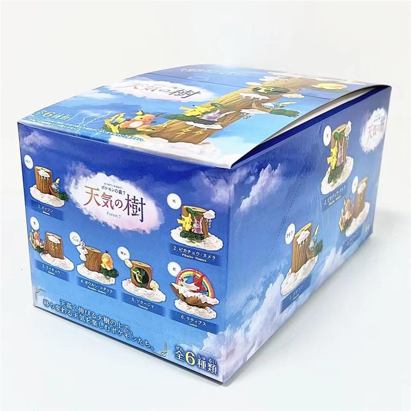 Cute Weather Tree Pokemon Stump Pikachu Blind Box Pvc Figure Anime Collectible