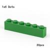 20 шт. Детали MOC 3009 Кирпичик 1x6 Совместимые DIY Сборка Строительные Блоки Частицы Детская Головоломка Игрушка Подарки на День Рождения