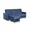 Sofa Corner Sofa Alicja with Pouf Sofa Sofa Bed Family Meble Navy Blue