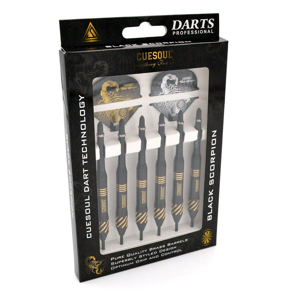 CUESOUL Black Scorpion 24 г Стальной наконечник Латунный набор дротиков - Упаковка 6 шт.(CSBS-F3204)