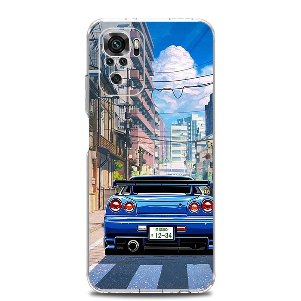 Чехол для телефона JDM Tokyo Drift Спортивный автомобиль для Xiaomi Redmi Note 15 14 13 12 4G 10 11 Pro Plus 5G 14C 13C 12C 10C 9A