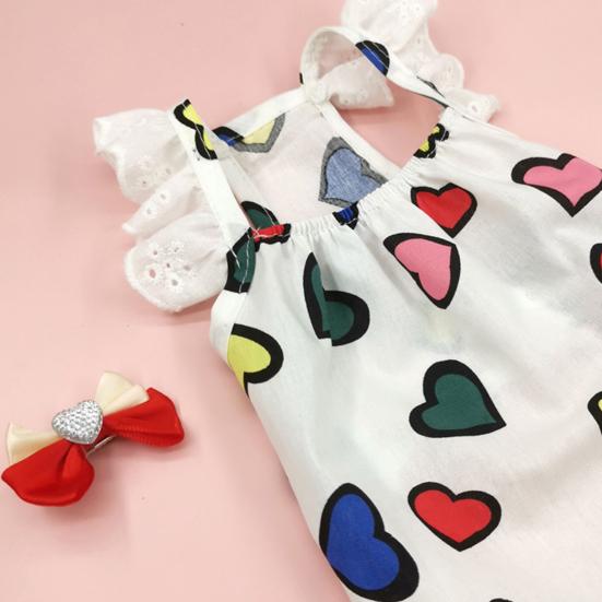 Платье для домашних животных, мягкое кружево, модный принт, удобная тонкая опора для фотографий, хлопковое платье для собак с головным убором, летняя поставка