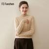 Женский утолщенный свитер с высоким воротником из 100% кашемира Fanzhen
