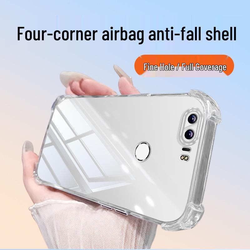 Honor 8 Transparent Phone Case: Airbag Corners, Anti-Drop TPU, High-End Feel; Compatible with 8C, 8 Lite, 8X, 8X Max