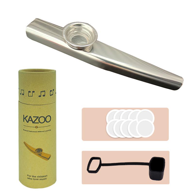 Металлическое казу Трансграничный музыкальный инструмент Подарок Труба Саксофон Диафрагма