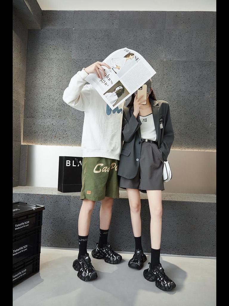 Кроссовки унисекс Trendy Dad: Низкие повседневные туфли с толстой подошвой, увеличивающие рост, для весны и лета