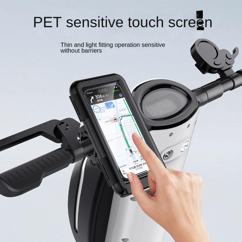 Motorcycle Bicycle Mobile Phone Holder Waterproof Case Holder Case with Touch Screen Rainy Day Special Universal Smartphone