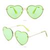 Trending Glasses Cosplay Love Heart Heart Sunglasses Rimless Sun Glasses for Women