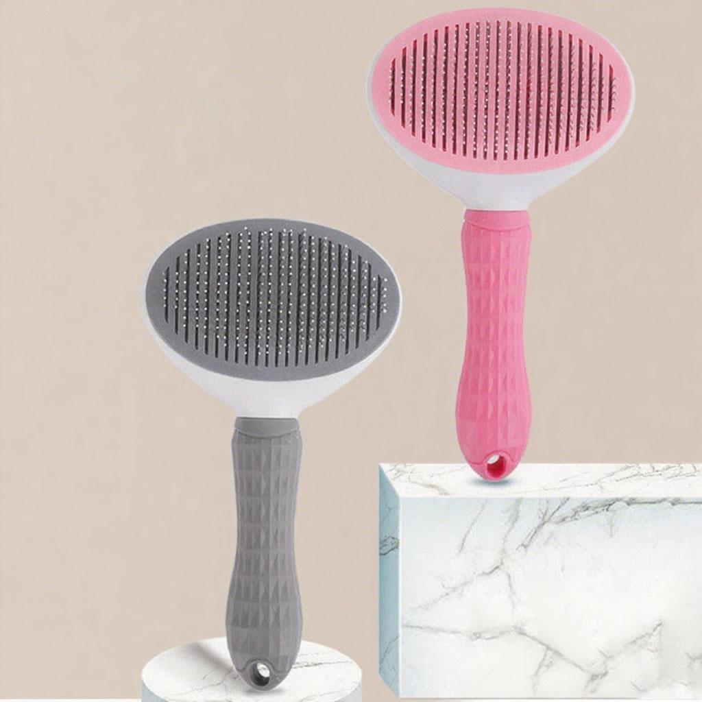 Расческа для груминга питомцев для кошек и собак, удаление шерсти одним нажатием, специальный дизайн, идеально подходит для распутывания и контроля линьки