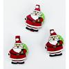 Red and Green Santa Claus Clothespins 5cm 6 Pieces