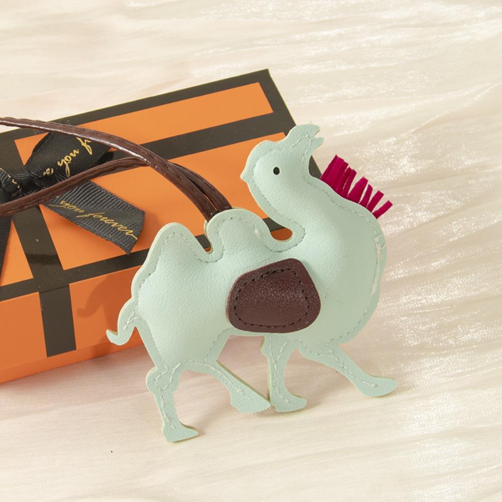ПУ кожа ПУ кожа Вешалка Брелок для ключей автомобиля Подвеска для сумки Милый брелок верблюд Мужчины