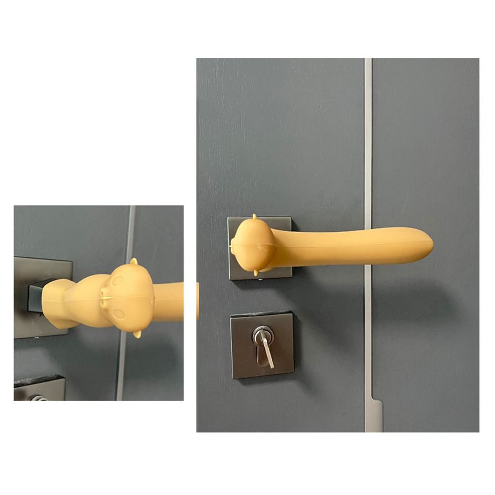 Anti-Collision Door Knob Cover Noiseless Protective Pad Cute Door Handle Cover  Home Decoration