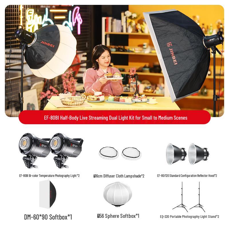 JINBEI EF80/80BI LED Photography Fill Light