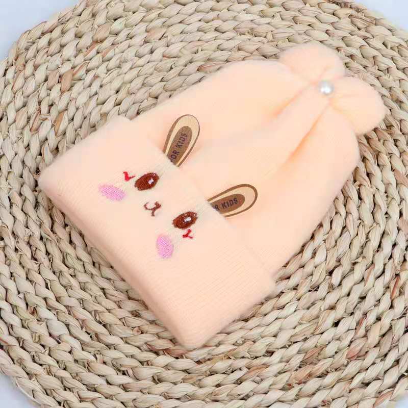 0-6 Months Newborn Fetal Cap Thickened Baby Hat Autumn and Winter Knitted Double-layer Woolen Hat Thermal Pullover Hat