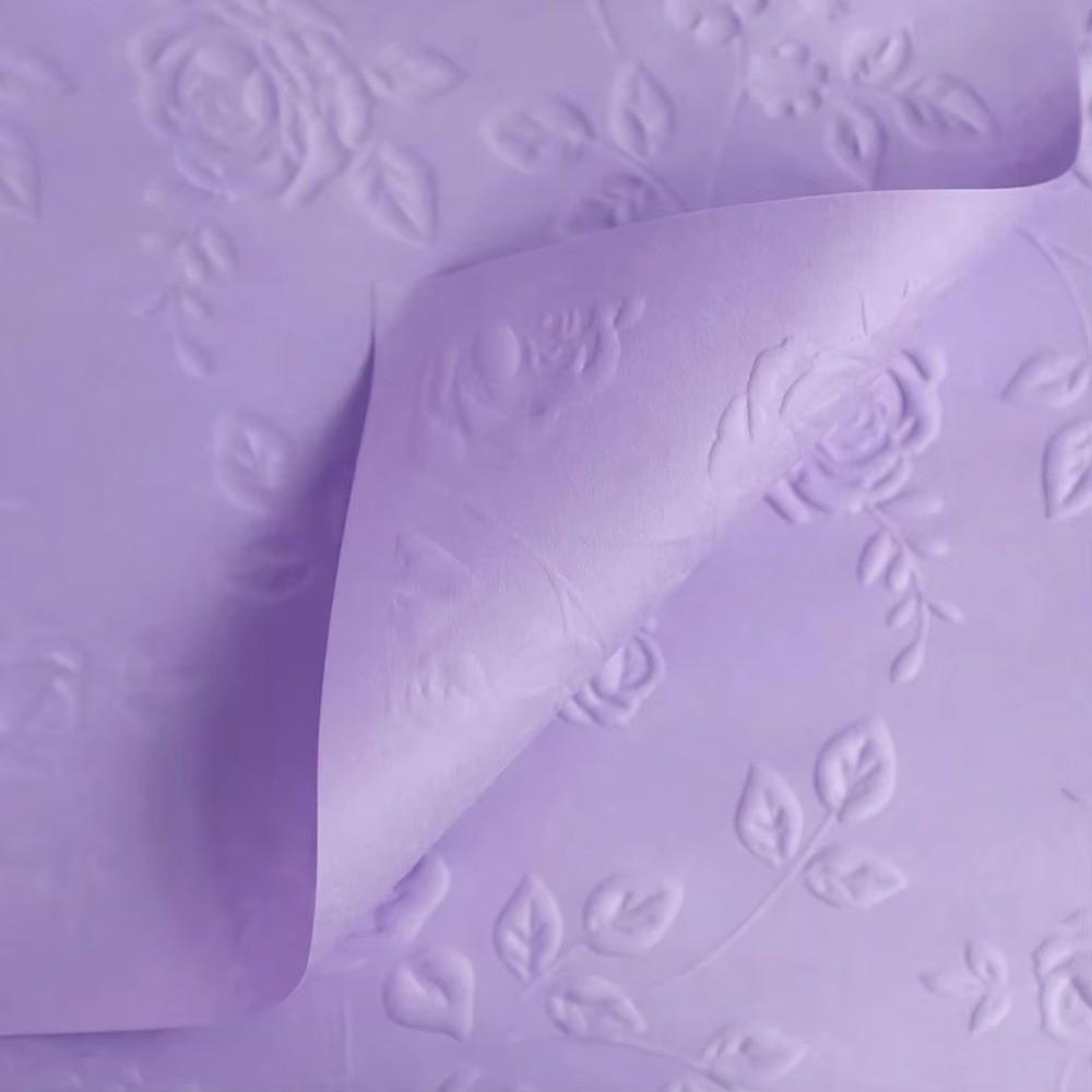 10Pcs 3D Textured Flower Packaging Paper Rose Print Decorative Paper Gift Wrapping