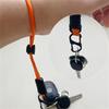4 шт. Металлический зажим для скалолазания на открытом воздухе, парашютный шнур, подвесная веревка на шею, ремешок для телефона, камеры, держателя USB, держателя удостоверения личности, бейджа
