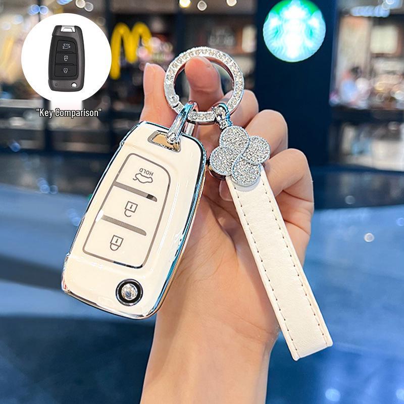 Совместим с 20 моделями: Чехол для ключа для Beijing Hyundai New Elantra, Verna, ix25, Mistra, ix35 - Защитная оболочка-пряжка