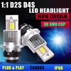 2шт беспроводная светодиодная фара D2S D4S canbus 160 Вт Plug & Play светодиодная фара