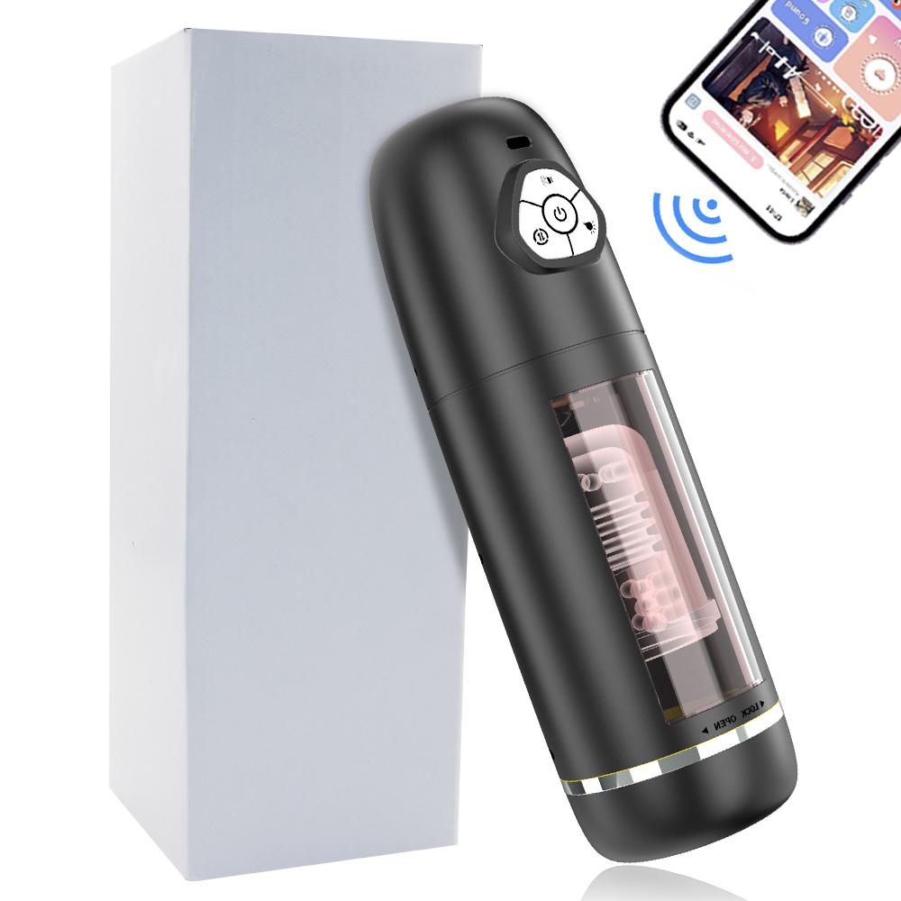 Automatic Telescopic Rotating Male Masturbator Cup Vagina Masturbation Vibration Blowjob Adults Sex Machines Sex Toys for Men